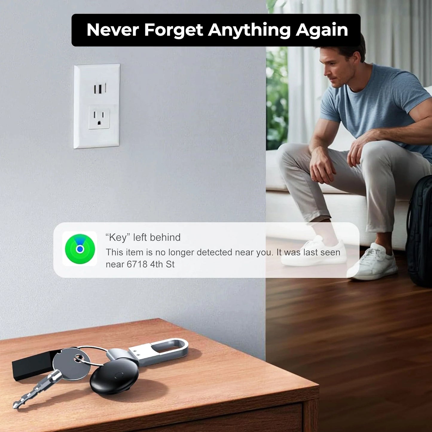 Bluetooth GPS Tracker Key Finder Device