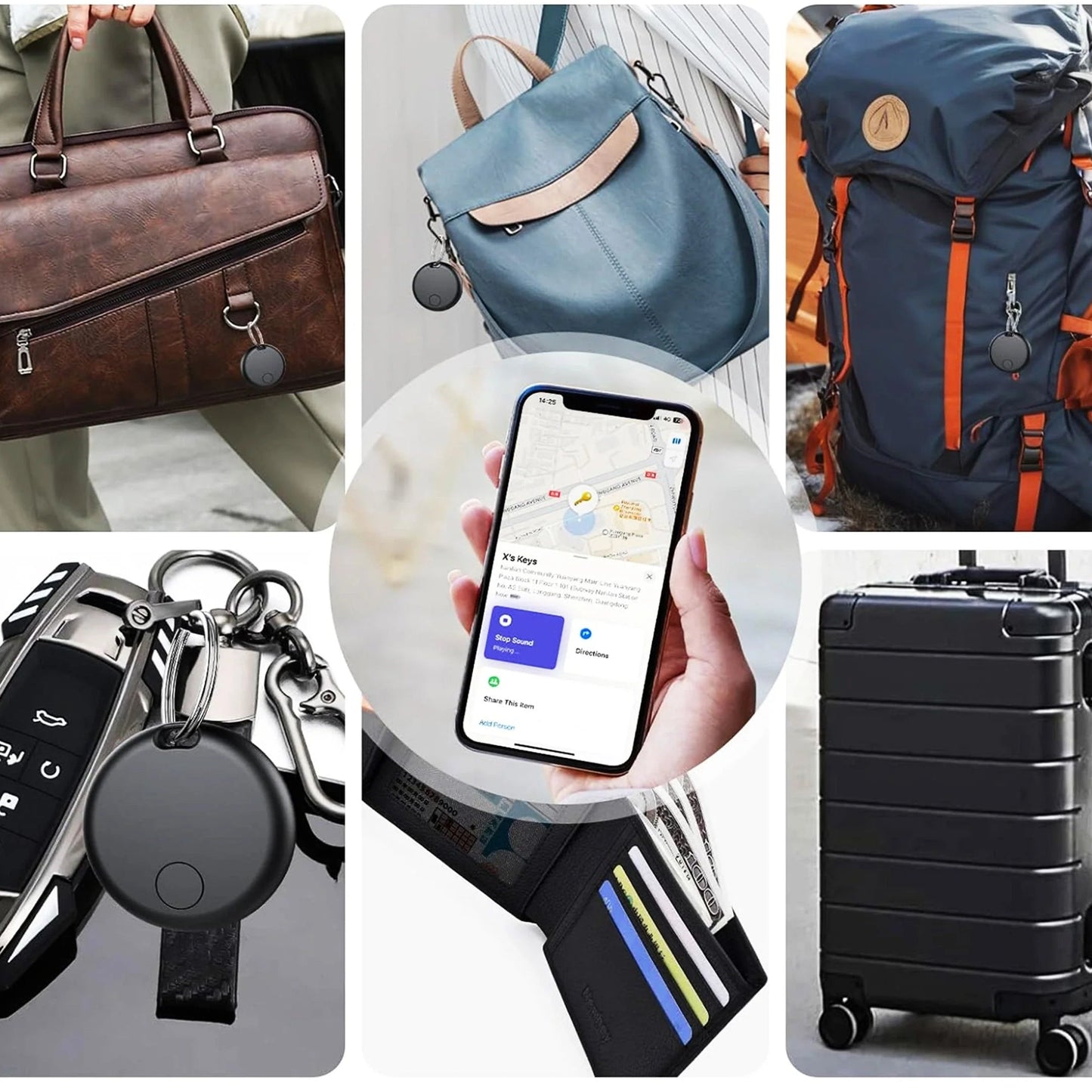 Bluetooth GPS Tracker Key Finder Device