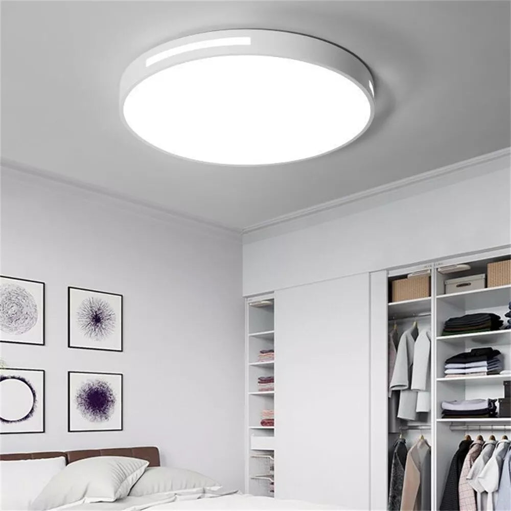 Sleek Iron Modern LED Ceiling Lights for Bedroom – Stylish Illumination for Contemporary Spaces