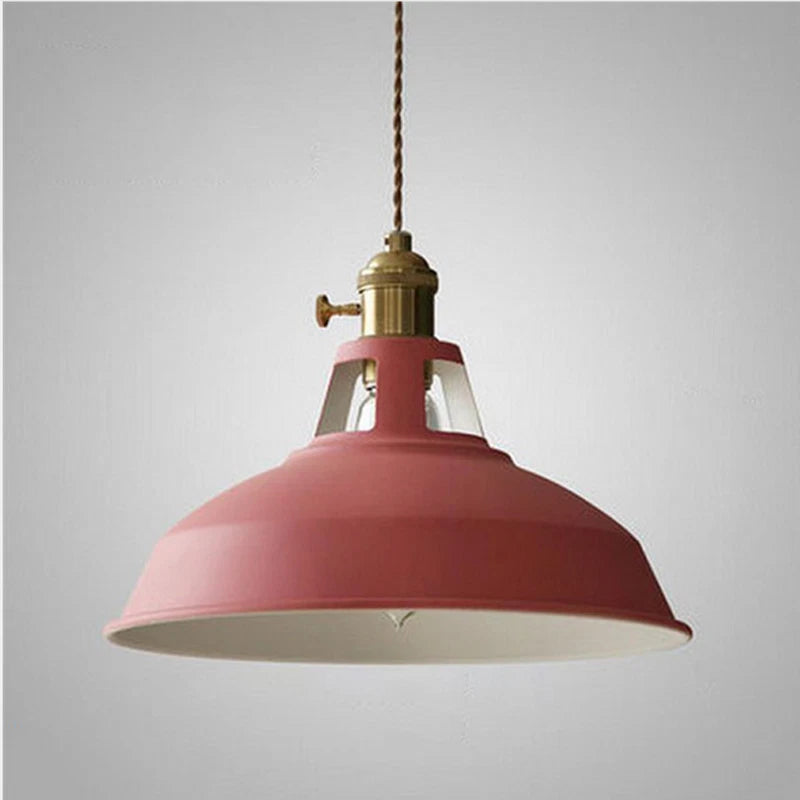 Pendant Light Industrial Metal Colourful Ceiling Lamp
