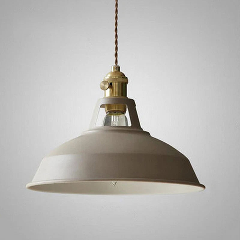 Suspension industrielle en métal lampe de plafond colorée