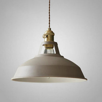 Suspension industrielle en métal lampe de plafond colorée