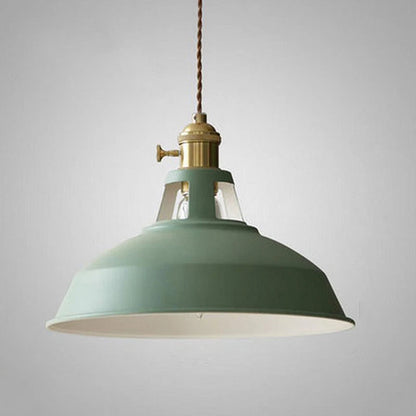 Suspension industrielle en métal lampe de plafond colorée