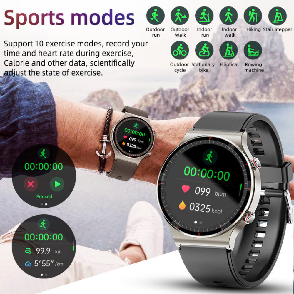 Sandsberg CFDA EKG Blutsauerstoff Herzfrequenz Gesundheitsüberwachung Smart Watch - Image 5