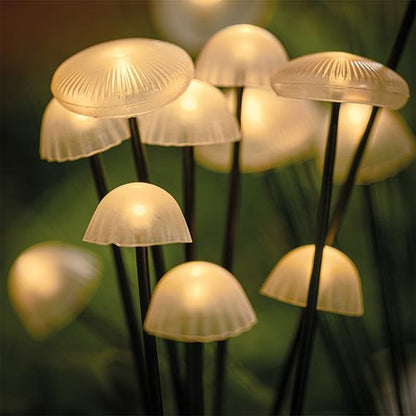Lumières de chemin en forme de champignon solaire de jardin