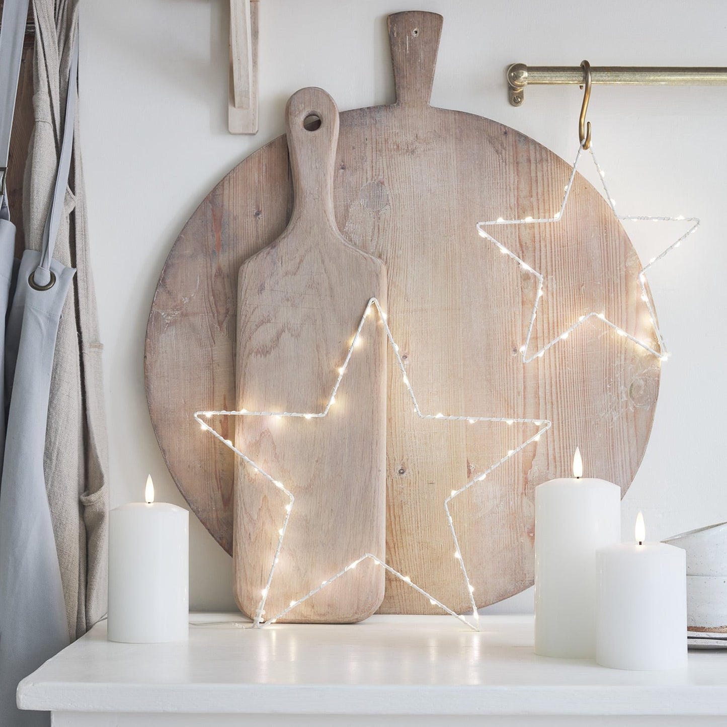 Weihnachtsdekoration Sternlicht Anzeige