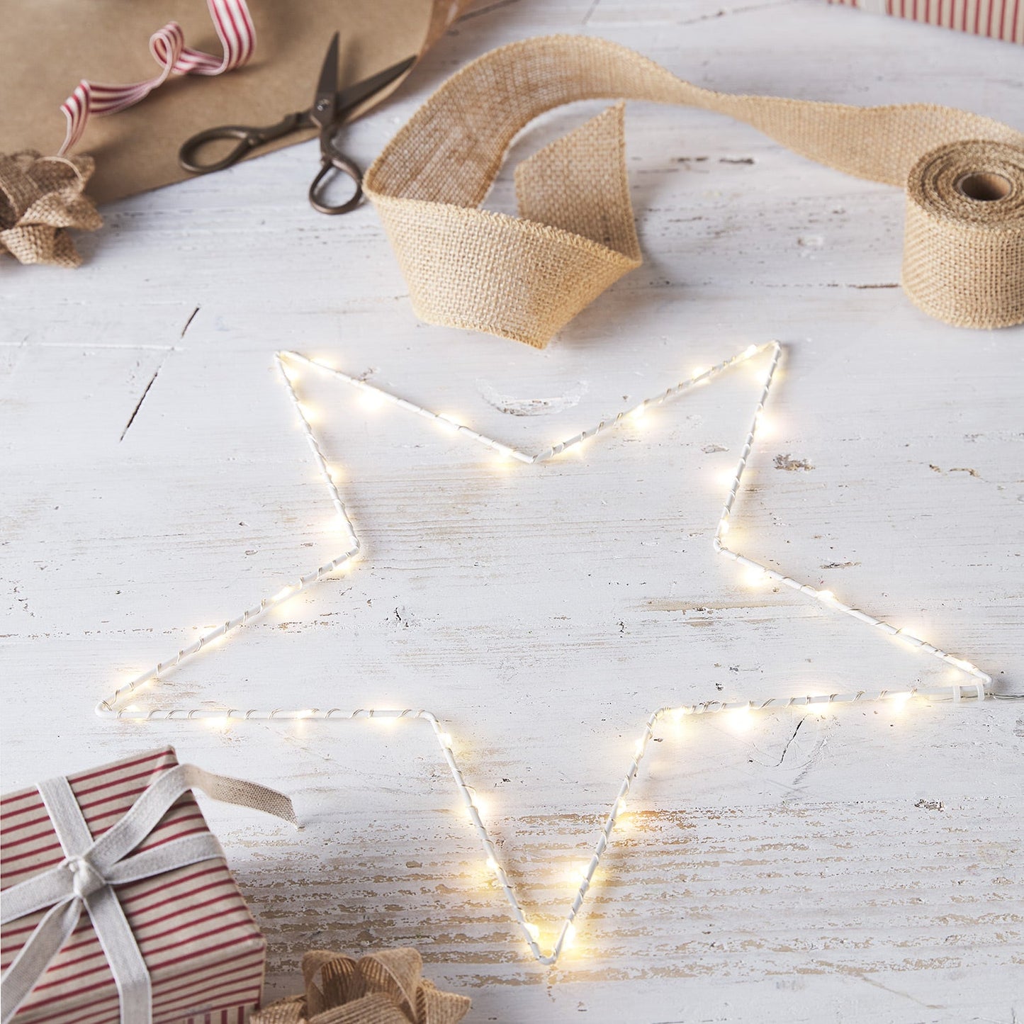 Weihnachtsdekoration Sternlicht Anzeige