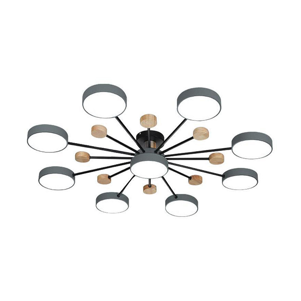 Modern Semi-Flush Mounted LED Ceiling Lights for Stylish Living Rooms and Contemporary Spaces - Brighten Your Home Elegantly!