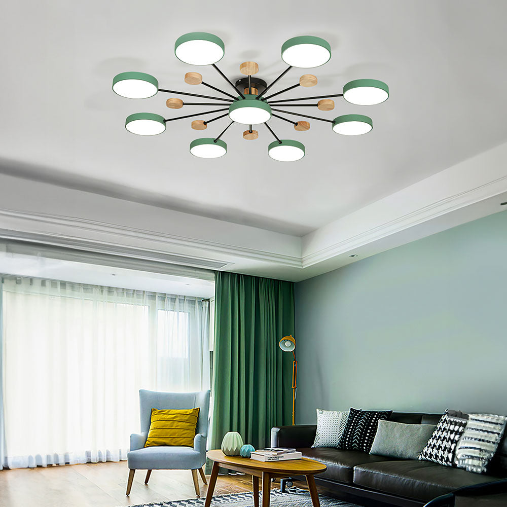 Modern Semi-Flush Mounted LED Ceiling Lights for Stylish Living Rooms and Contemporary Spaces - Brighten Your Home Elegantly!