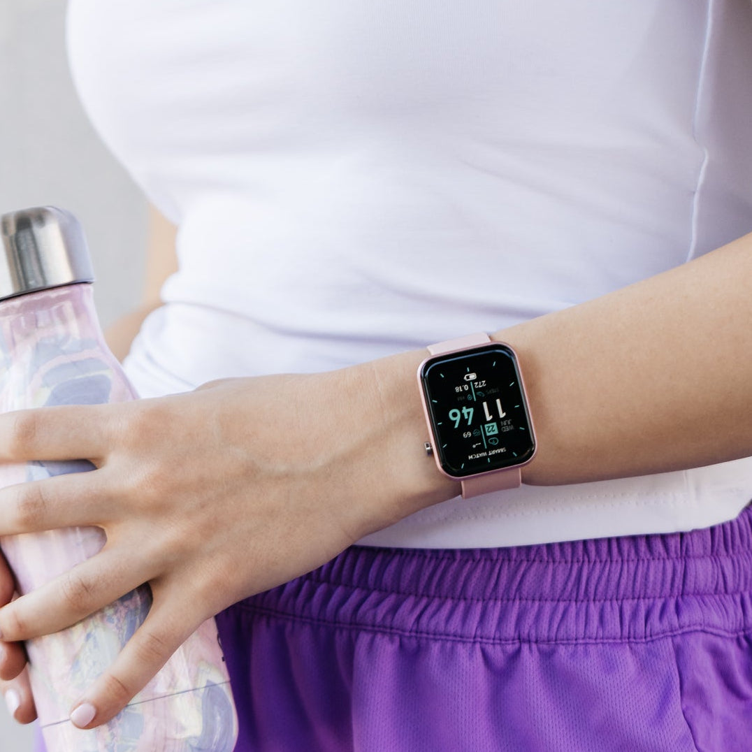 Smartwatch Fitness-Tracker Wasserdicht Silikonarmband
