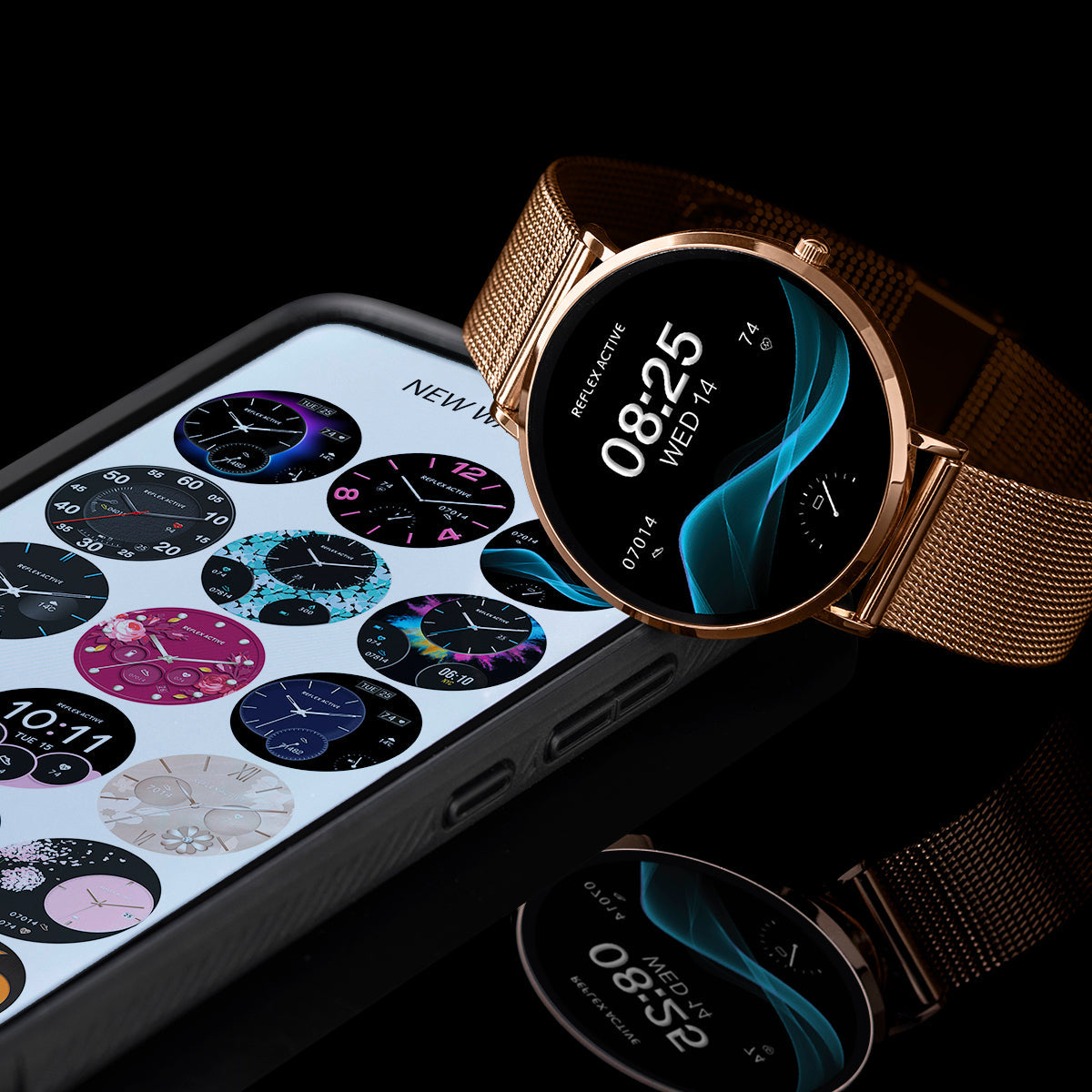 Montre intelligente Écran AMOLED Tracker de fitness