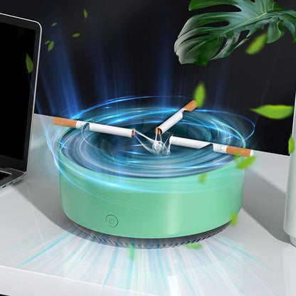Cigarettes Odor Air Purifier Ashtray - Smoke Removal & Anion Purification Ashtray - Gear Elevation