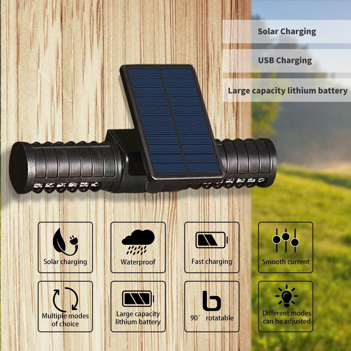 Solar Mosquito Killer UV LED Lamp for solar powered garden lights