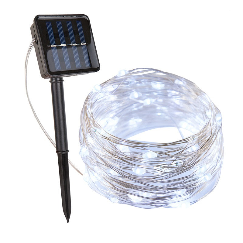Luces de cadena para exteriores con energía solar