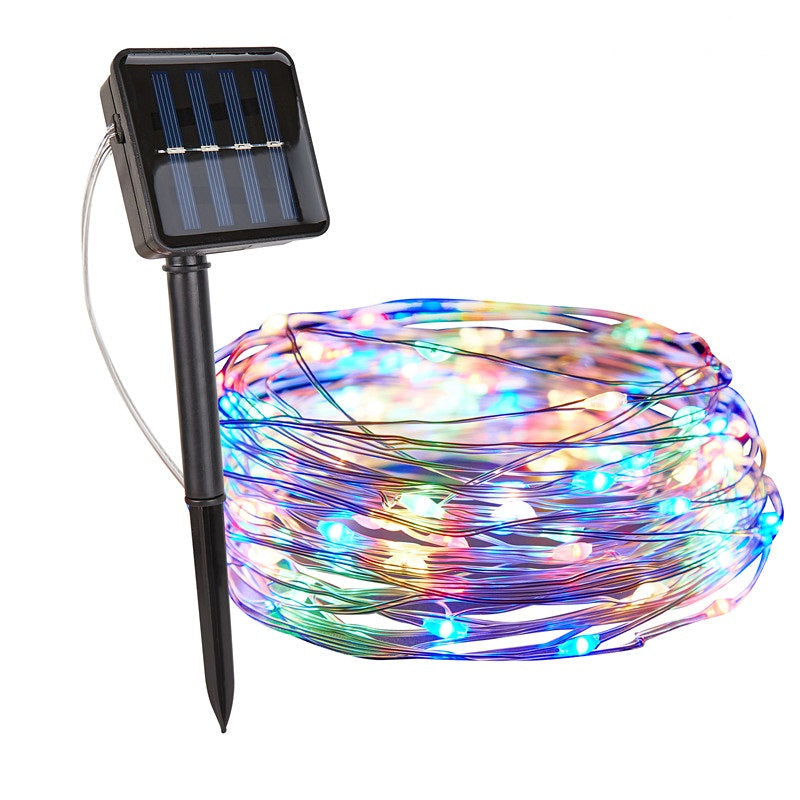Luces de cadena para exteriores con energía solar
