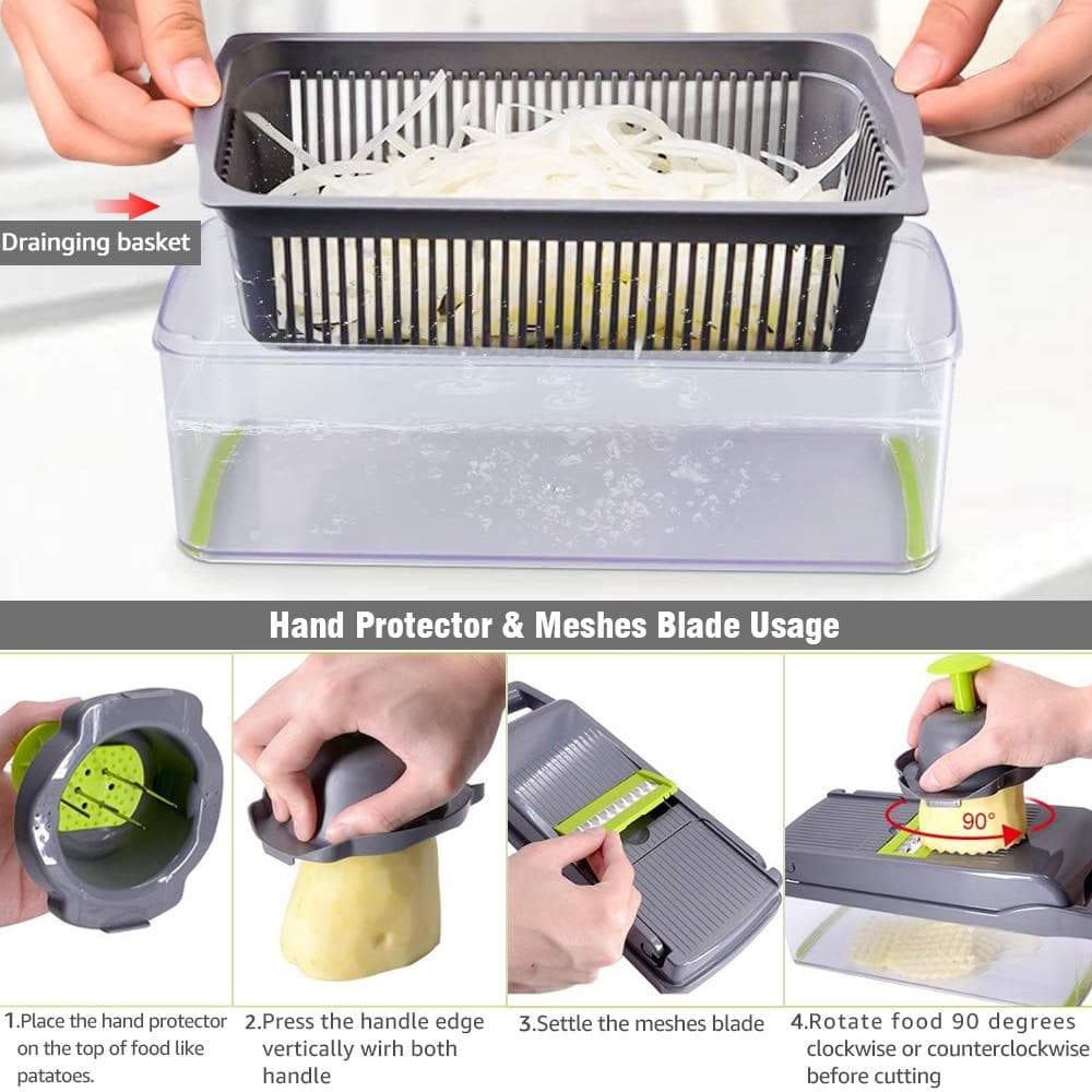 SlicePro – 16-in-1 Vegetable Cutter Set
