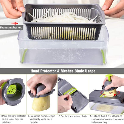 SlicePro – 16-in-1 Vegetable Cutter Set