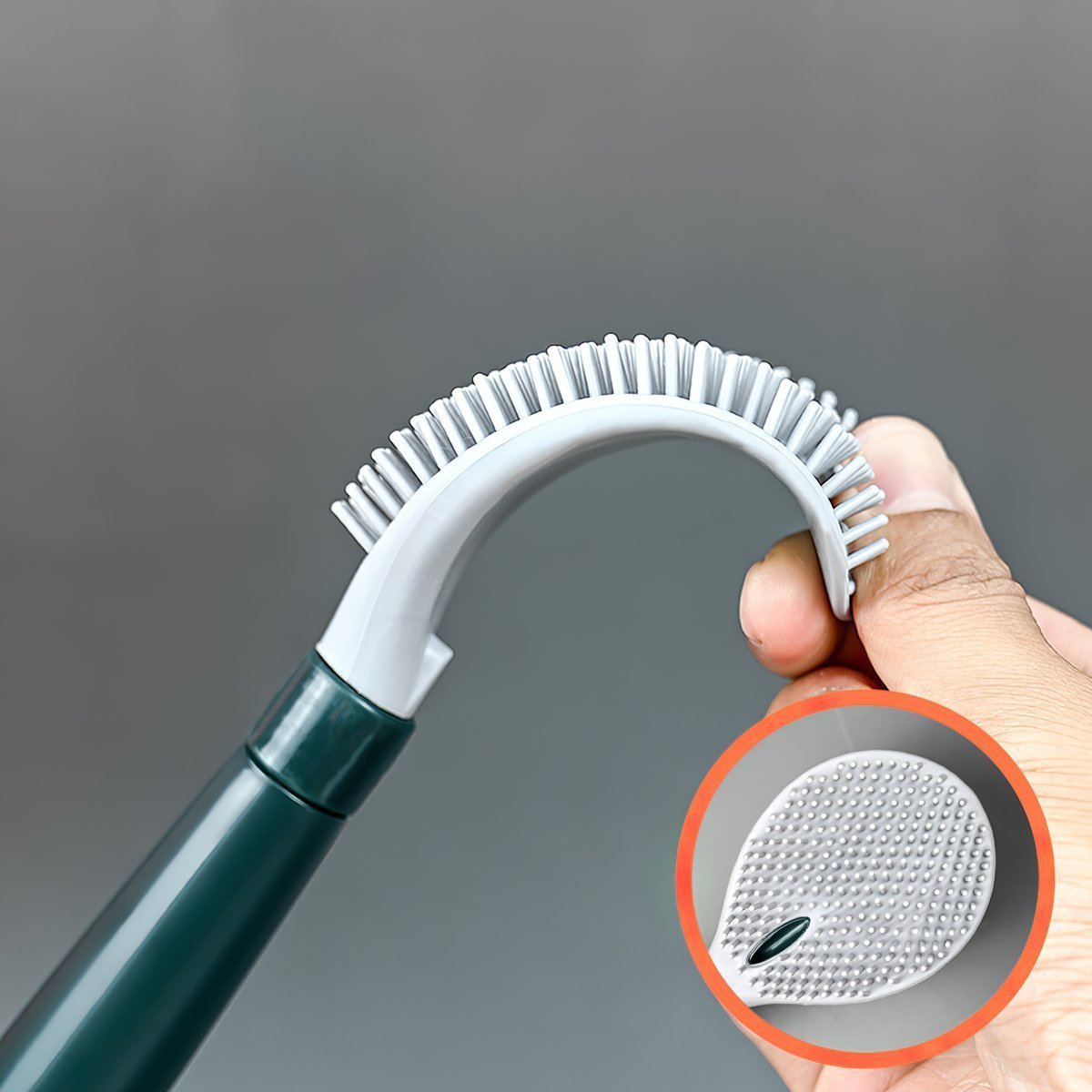 CleanEase – Wall-Mounted Silicone Toilet Brush