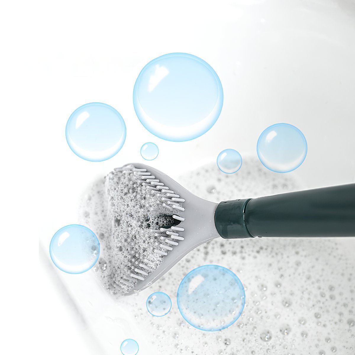 CleanEase – Wall-Mounted Silicone Toilet Brush