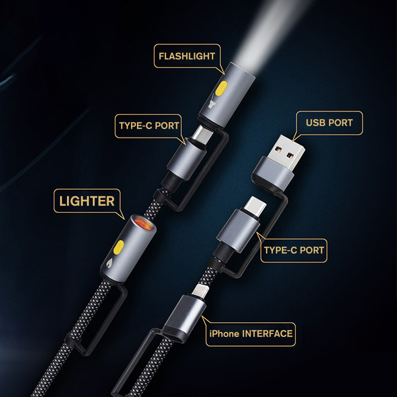 ChargeAll – 6-in-1 Braided Charging Cable