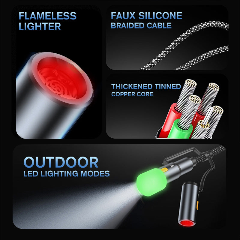 ChargeAll – 6-in-1 Braided Charging Cable