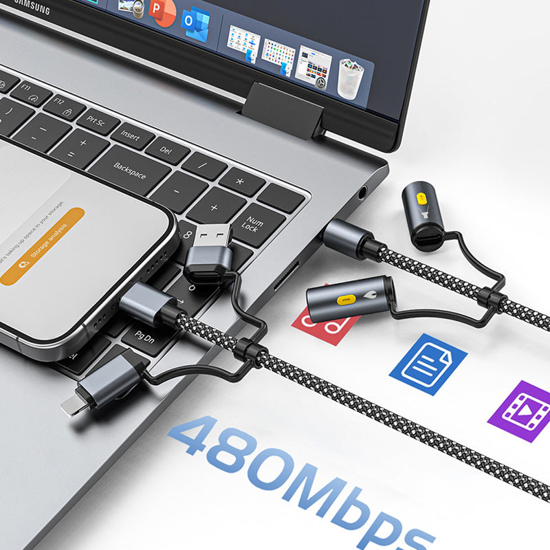 ChargeAll – 6-in-1 Braided Charging Cable