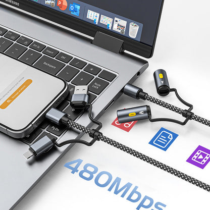 ChargeAll – 6-in-1 Braided Charging Cable