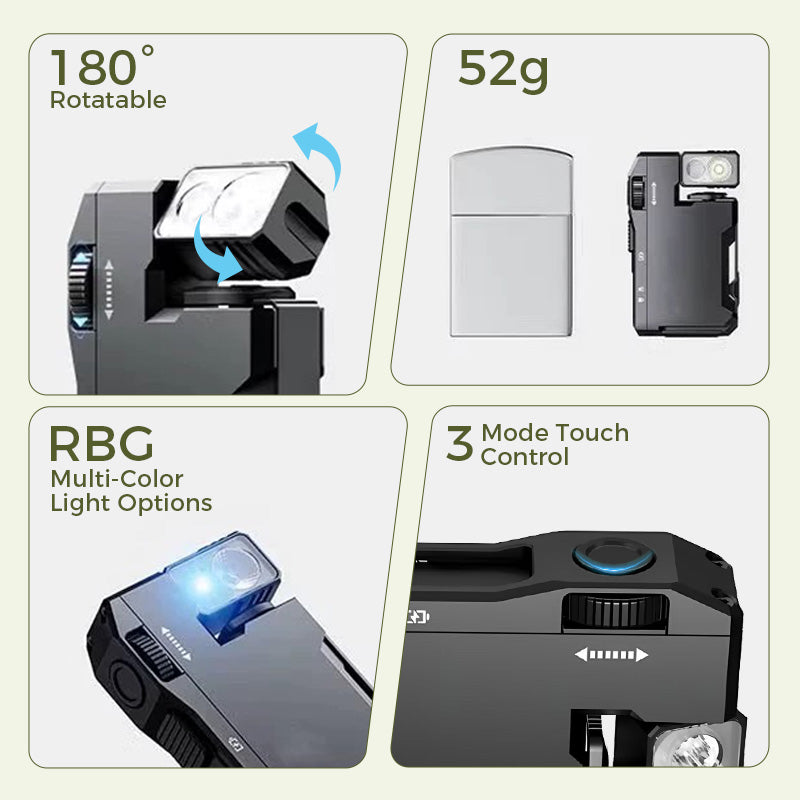 SpinLite – 180° Rotating Pocket Flashlight