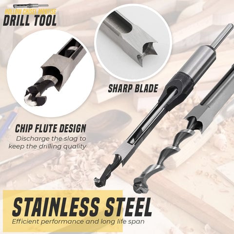 WoodCut – Hollow Chisel Drill Tool