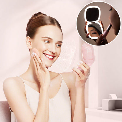 GlowMirror – Compact Lighted Makeup Mirror