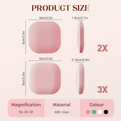 GlowMirror – Compact Lighted Makeup Mirror