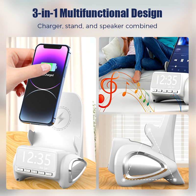 ChargePlay – 3-in-1 Wireless Charger & Bluetooth Speaker