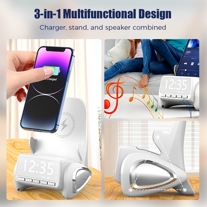 ChargePlay – 3-in-1 Wireless Charger & Bluetooth Speaker