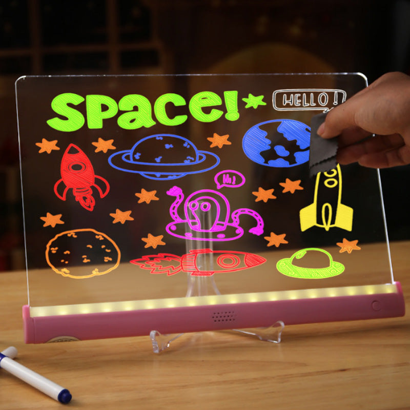 GlowDraw – Lighted Kids Drawing Board Set