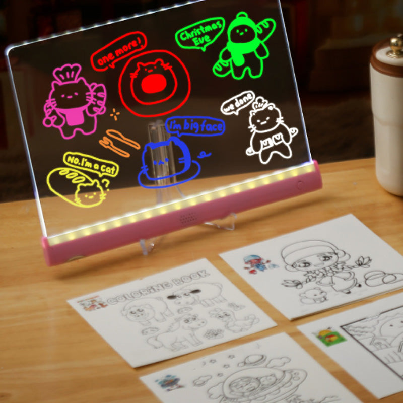 GlowDraw – Lighted Kids Drawing Board Set