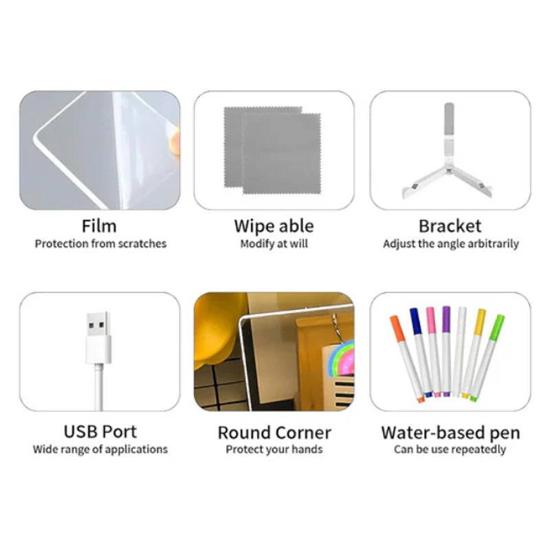 GlowDraw – Lighted Kids Drawing Board Set