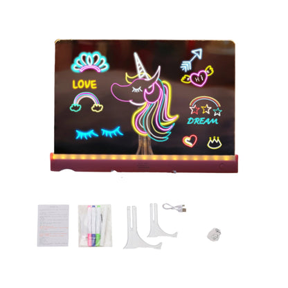 GlowDraw – Lighted Kids Drawing Board Set