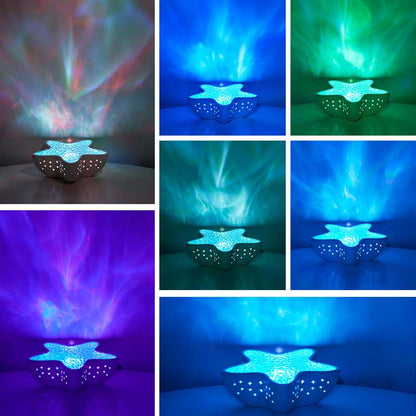 OceanGlow – Starfish Wave Projection Lamp