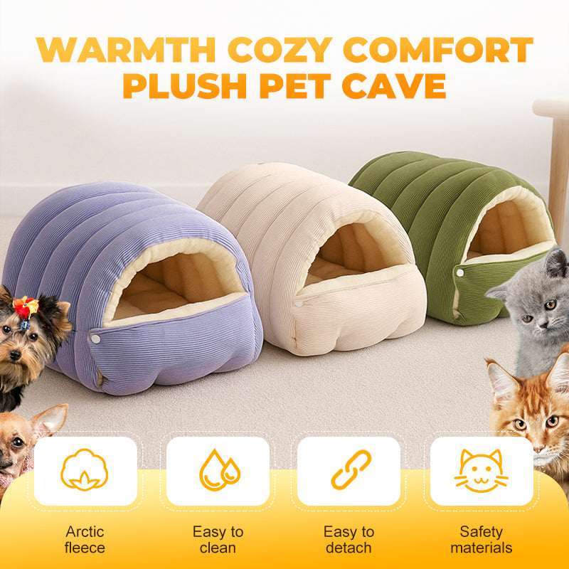 CuddleNest – Plush Pet Cave Bed