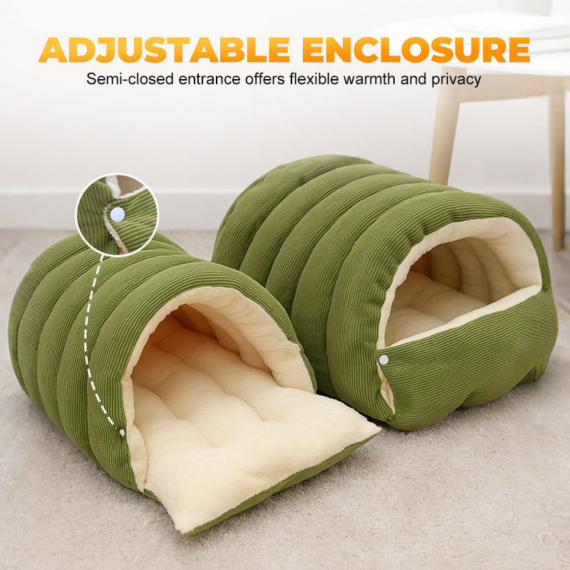 CuddleNest – Plush Pet Cave Bed