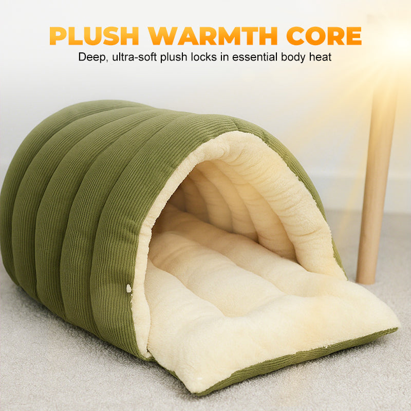 CuddleNest – Plush Pet Cave Bed