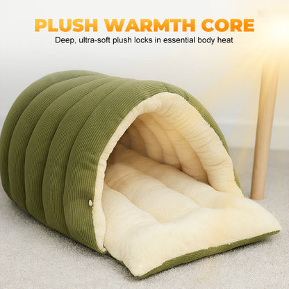CuddleNest – Plush Pet Cave Bed