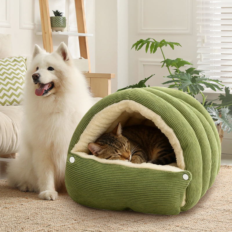 CuddleNest – Plush Pet Cave Bed