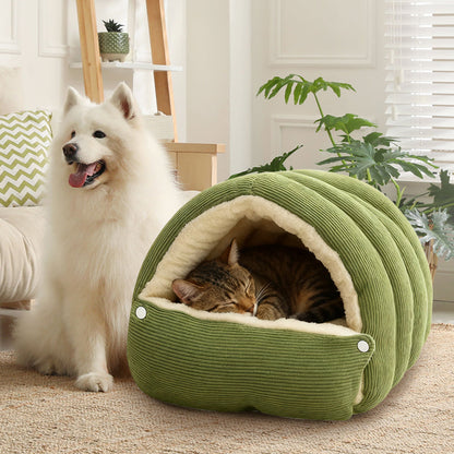 CuddleNest – Plush Pet Cave Bed