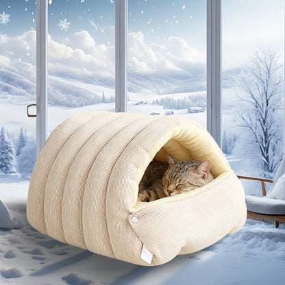 CuddleNest – Plush Pet Cave Bed