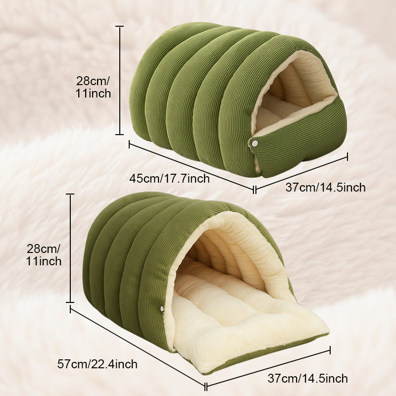 CuddleNest – Plush Pet Cave Bed