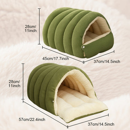 CuddleNest – Plush Pet Cave Bed