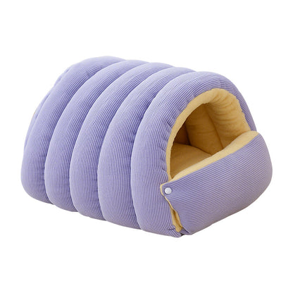 CuddleNest – Plush Pet Cave Bed