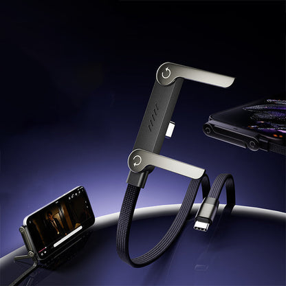 ChargeStand – 240W Fast Charging Cable with Adjustable Phone Holder
