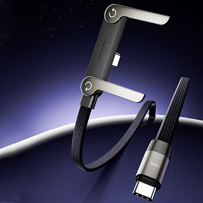 ChargeStand – 240W Fast Charging Cable with Adjustable Phone Holder